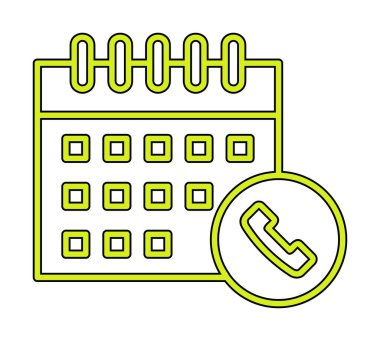 Takvim simgesi, vektör illüstrasyonu basit tasarım