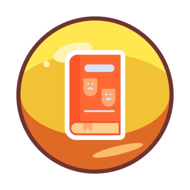 Çizgi Roman simgesi, vektör illüstrasyonu  