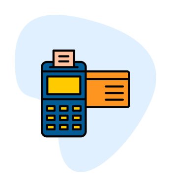 Kredi Kartı Makinesinin vektör çizimi