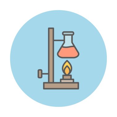 Basit Kimyasal Deney simgesi, vektör çizimi