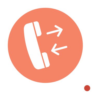 Basit bir telefon görüşmesi. simge vektör illüstrasyon tasarımı