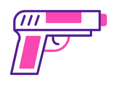 silah simgesi vektör illüstrasyonu