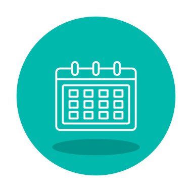 Takvim web simge vektör çizim