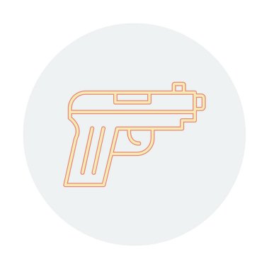 silah simgesi vektör illüstrasyonu