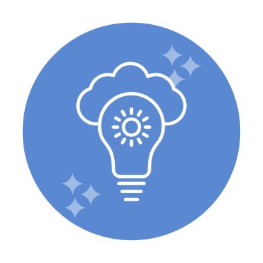 Bulut vektör ikonu. düz biçim 