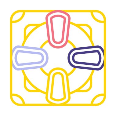 Lifesaver yassı simgesinin vektör çizimi, cankurtaran sembolü  