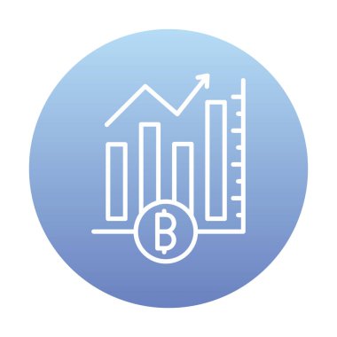 Basit Analitik simge, vektör illüstrasyonu