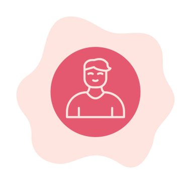 Profil simgesi vektör illüstrasyonu