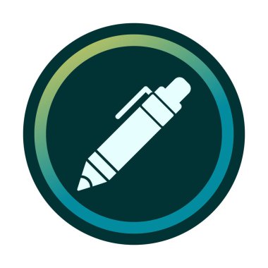 Kalem simgesi, vektör illüstrasyonu. düz tasarım biçimi 