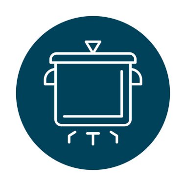 Pişirme vektörü düz simge. Pişirme Otu                   