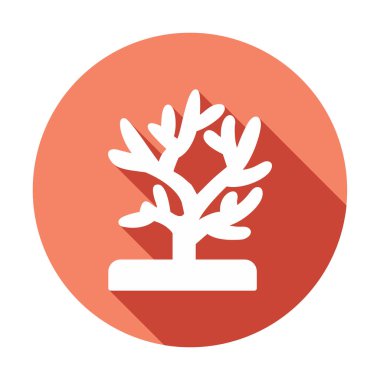 Mercan simgesi vektör illüstrasyonu