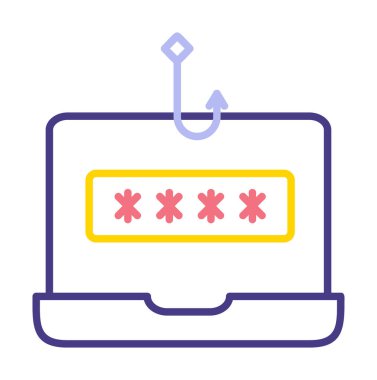 Basit düz frekans çizgisi simgesi vektörü 