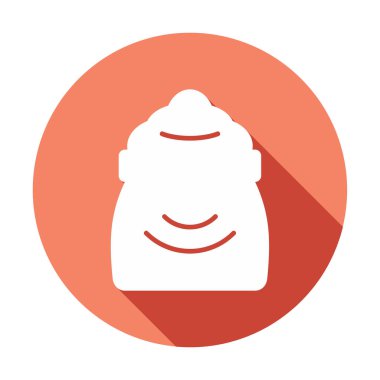 Şeker düzlüğü simgesi, vektör illüstrasyonu  