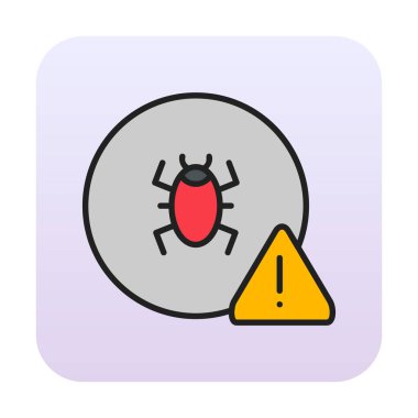 CD virüs ikon vektör illüstrasyonu