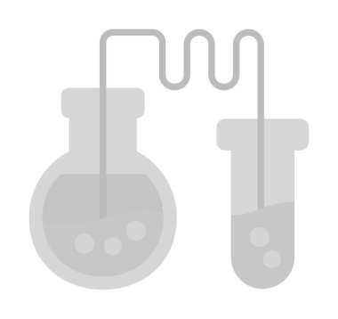 Test tüplü kimya laboratuvarı. Kimya konsepti                                             