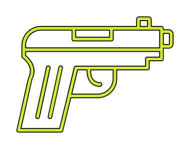 silah simgesi vektör illüstrasyonu