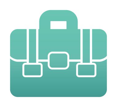 Portföy düz vektör simgesi