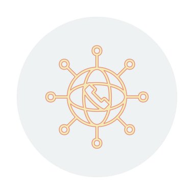 Basit ağ simgesi, vektör illüstrasyonu