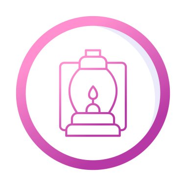 düz Fener simgesi vektör çizimi 