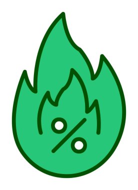 Hot Sale ikon vektör illüstrasyon tasarımı ile basit bir yangın