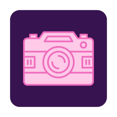 fotoğraf makinesi ikon vektör illüstrasyonu                      
