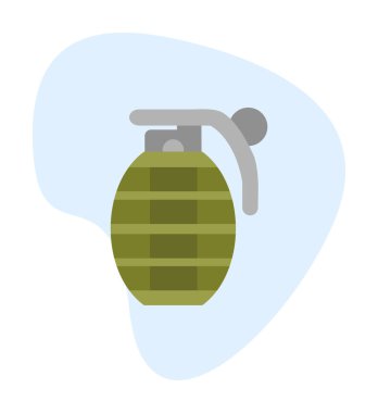 El bombası simgesi, vektör illüstrasyonu