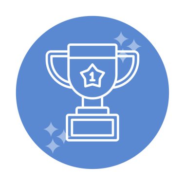 Basit kupa çizgisi vektör resimleme tasarımı