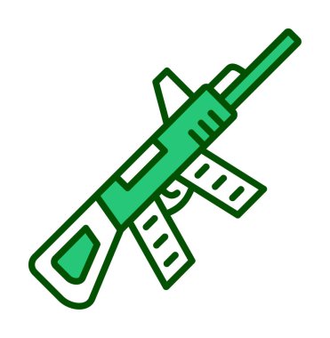 Makine Tüfeği vektör illüstrasyonu