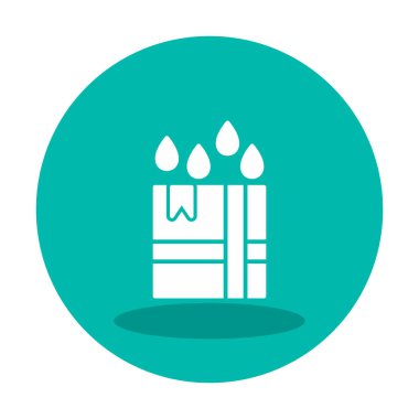 Su geçirmez Parsel simgesinin vektör çizimi  