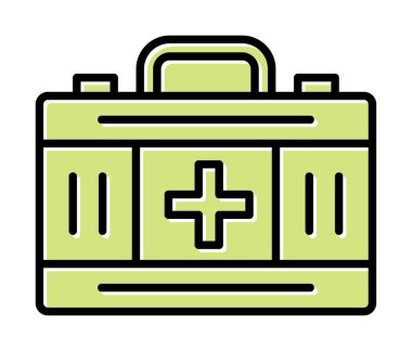 İlk yardım kiti vektör illüstrasyonu