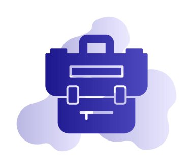 Portföy düz vektör simgesi