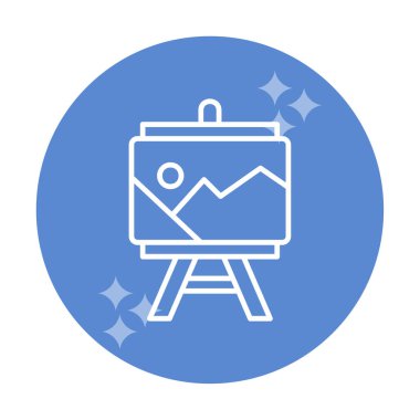 düz boyama simgesi, vektör illüstrasyon tasarımı