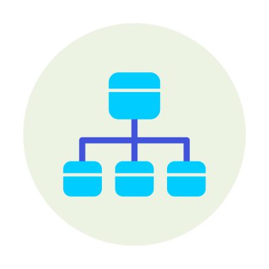 Modern Akış Çizelgesi simgesinin vektör çizimi                            