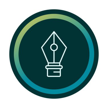 Basit kalem aracı simgesi, vektör illüstrasyonu