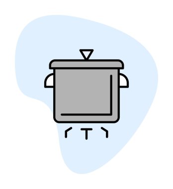 Pişirme vektörü düz simge. Pişirme Otu                   