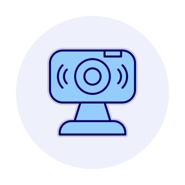 Web kamerası. Web simgesi basit illüstrasyon                   