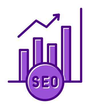 Basit Analitik simge, vektör illüstrasyonu