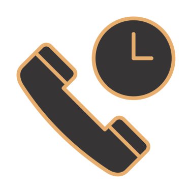 Basit Arama Bekleme simgesi, vektör illüstrasyonu