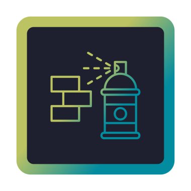 Graffiti web simgesi, vektör illüstrasyonu 