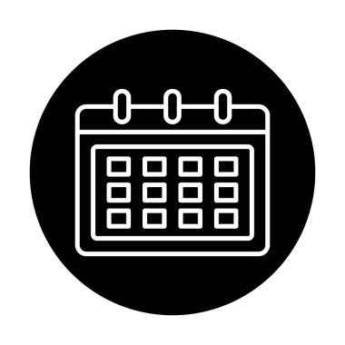 Takvim web simge vektör çizim