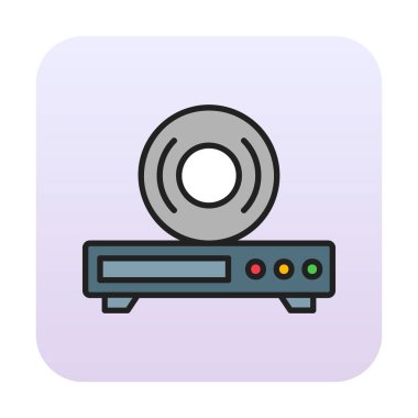 CD çalar simge vektör çizim