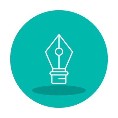 Basit kalem aracı simgesi, vektör illüstrasyonu