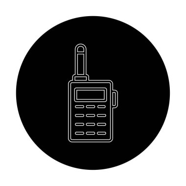 walkie talkie modern ikon vektör çizimi                                