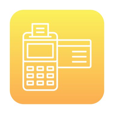 Kredi Kartı Makinesinin vektör çizimi