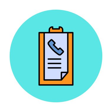 Basit Arama Listesi Geçmişi simgesi, vektör illüstrasyonu