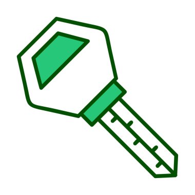 Araba anahtarı simgesi. düz dizayn. vektör illüstrasyonu 