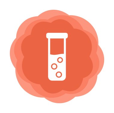 test tüpü modern simge vektör çizimi