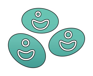 Kan hücreleri düz çizgi simgesi