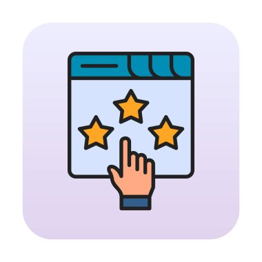 Basit sıralama simgesi, vektör illüstrasyonu