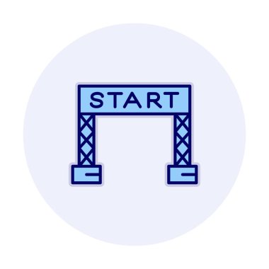 satır simge vektör çizim başlatmak